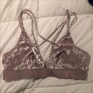 Dustypurple pink Victoria’s Secret velvet Bralette